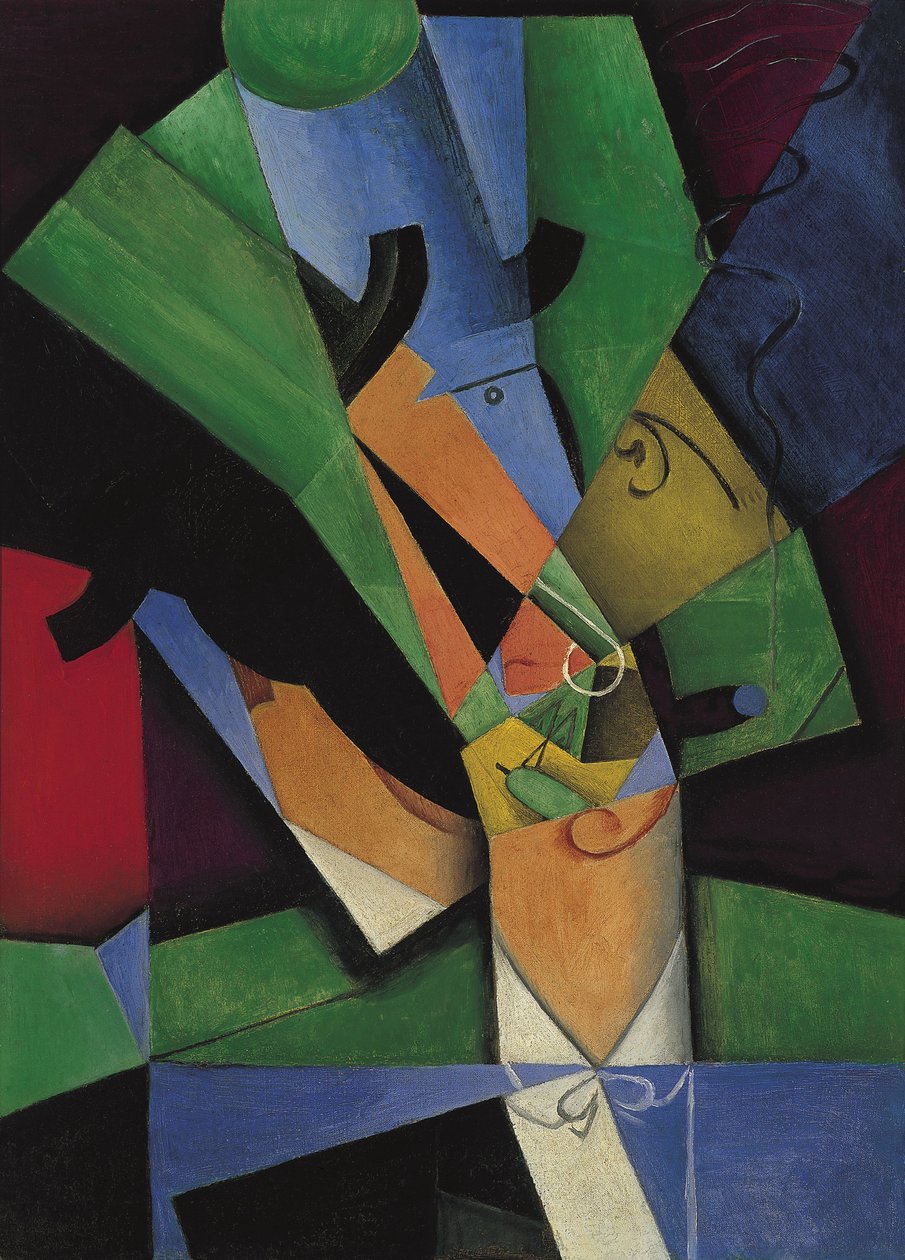 Smoker Frank Haviland, 1913 tekijältä Juan Gris
