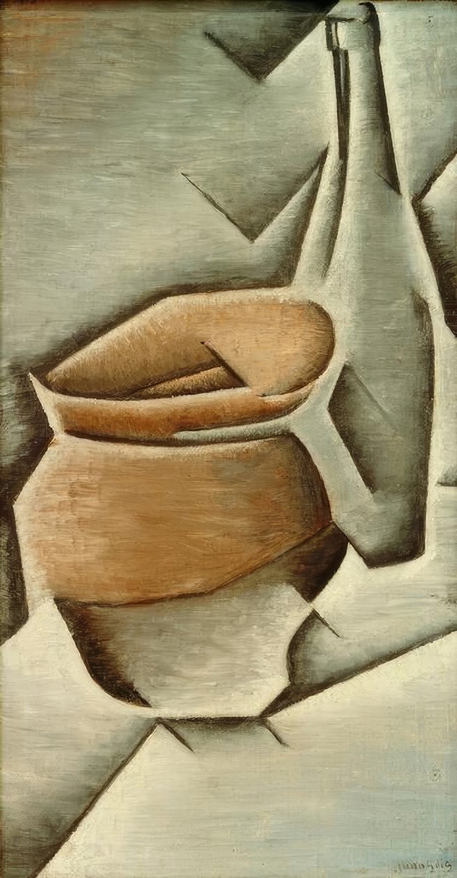 Ruukku ja pullo tekijältä Juan Gris