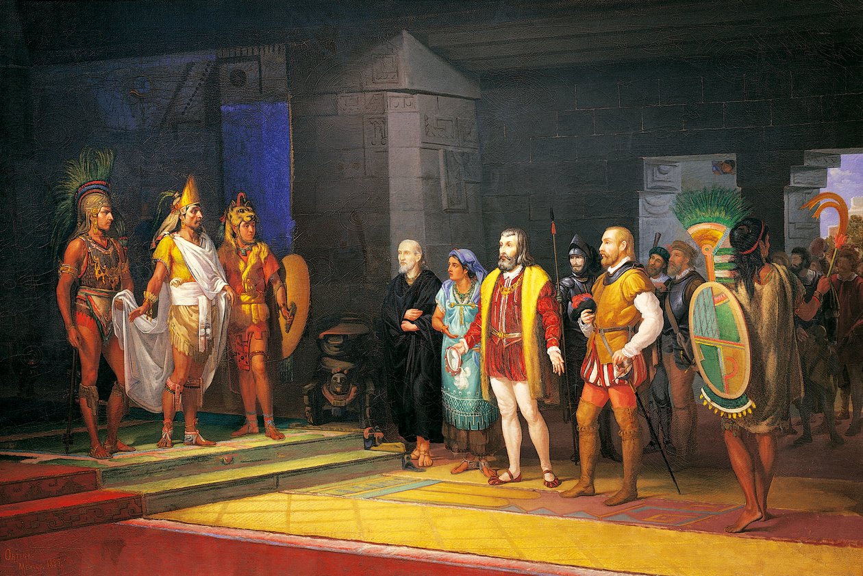 Hernan Cortez ja Montezuma Meksikossa tekijältä Juan Ortega