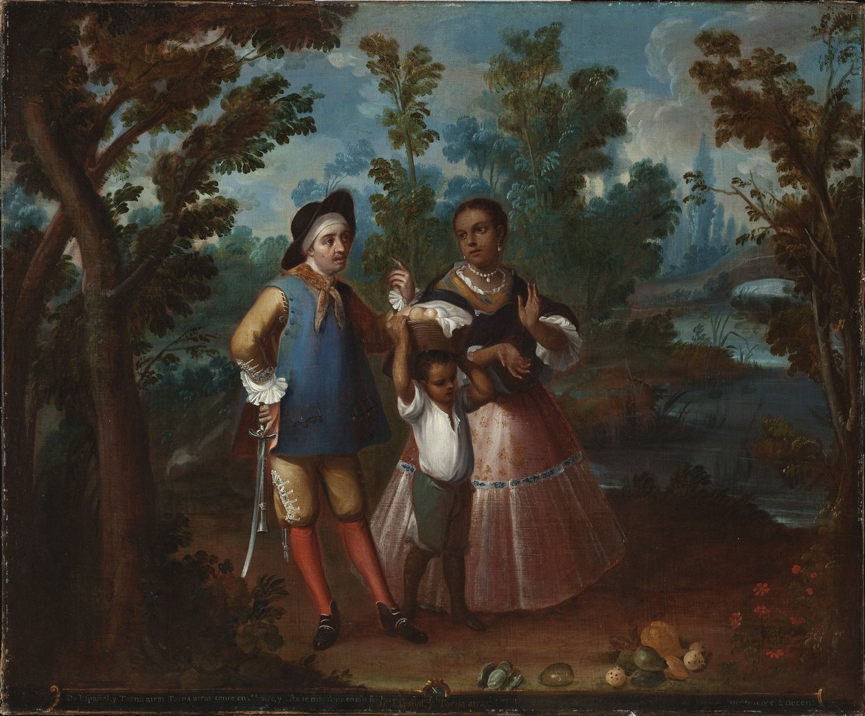 X. From Spaniard and Return Backwards, pidä itsesi riippuvana ilmassa (X. De español y torna atrás, tente en el aire), n. 1760 tekijältä Juan Patricio Morlete Ruiz