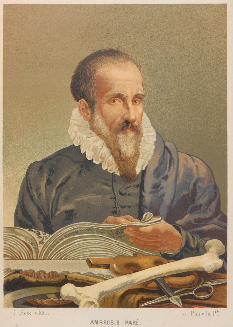 Ambroise Parén muotokuva, 1879. tekijältä Juan Planella y Rodríguez