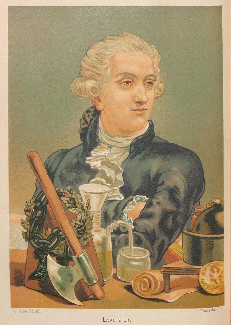 Antoine-Laurent Lavoisierin muotokuva 1743-1794, 1879. tekijältä Juan Planella y Rodríguez