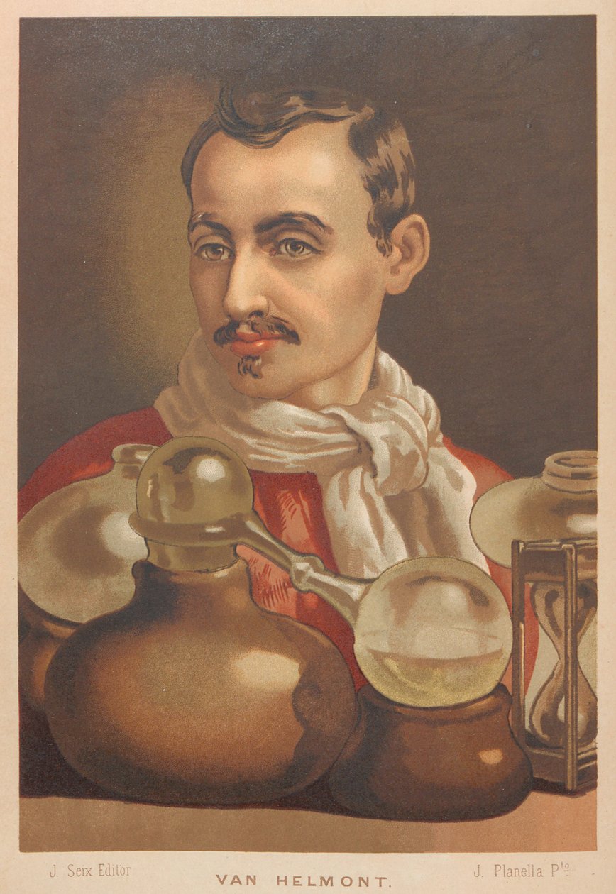 Johan Baptista van Helmontin muotokuva 1580-1644, 1879. tekijältä Juan Planella y Rodríguez