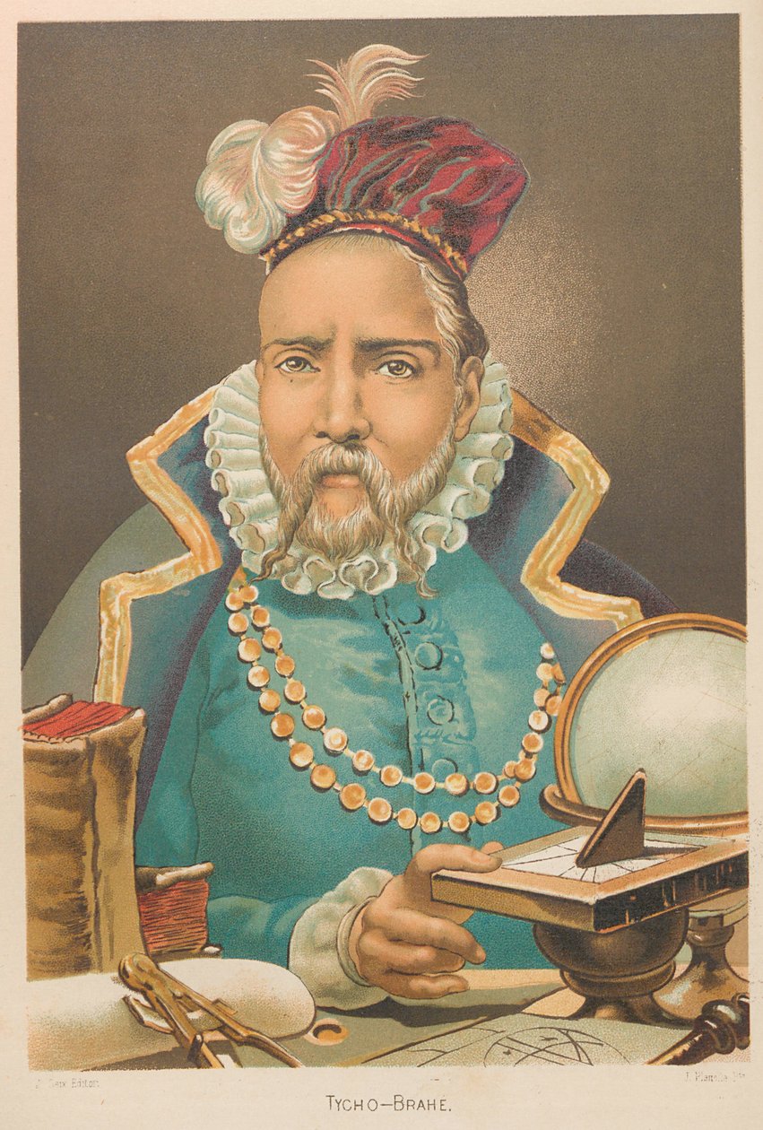 Tycho Brahen muotokuva 1546-1601, 1879. tekijältä Juan Planella y Rodríguez