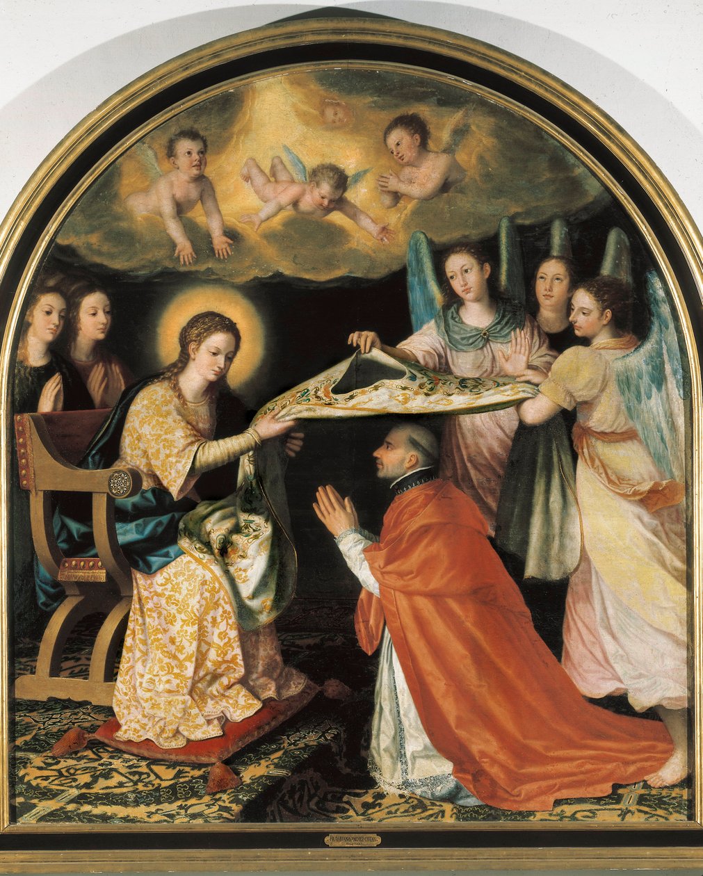 Pyhän Ildefonson temppelin esitys Juan Sanchez Cotanin maalaus (1561-1627) Öljy kankaalle Granada, Granadan taidemuseo. tekijältä Juan Sanchez Cotan