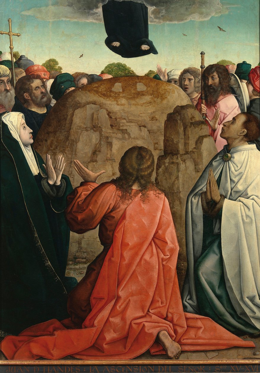Juan de Flandesin maalaus ""La Resurrection" (versiot 1465-1519) 1514-1519 Koko 110x84 cm Museo del Prado, Madrid tekijältä Juan de Flandes