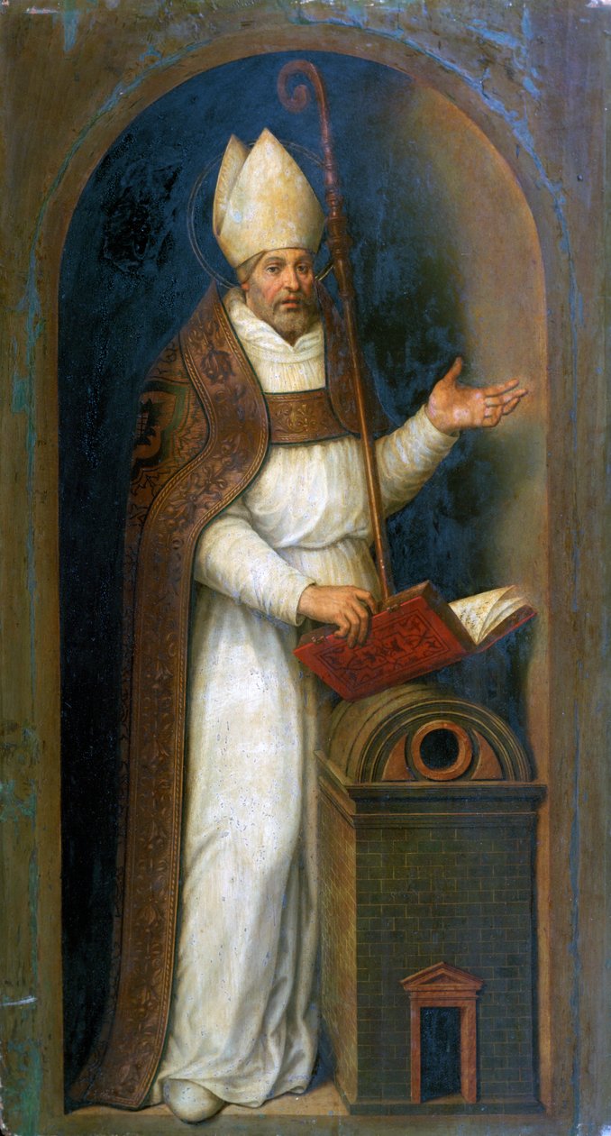 Pyhä Tuomas Villeneuvesta, 1597 tekijältä Juan de Juanes