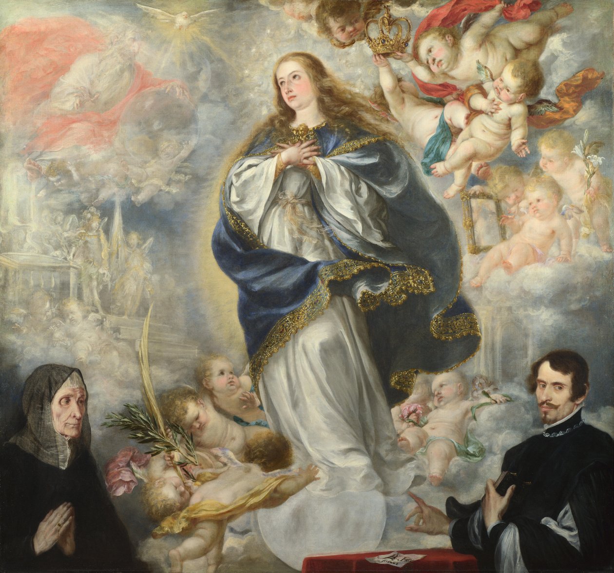 Tahraton sikiäminen kahdella luovuttajalla, noin 1661 tekijältä Juan de Valdes Leal