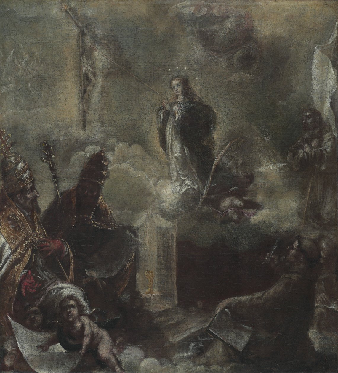 Neitsyt tahrattomasta sikiämisestä, 1675-85 tekijältä Juan de Valdes Leal