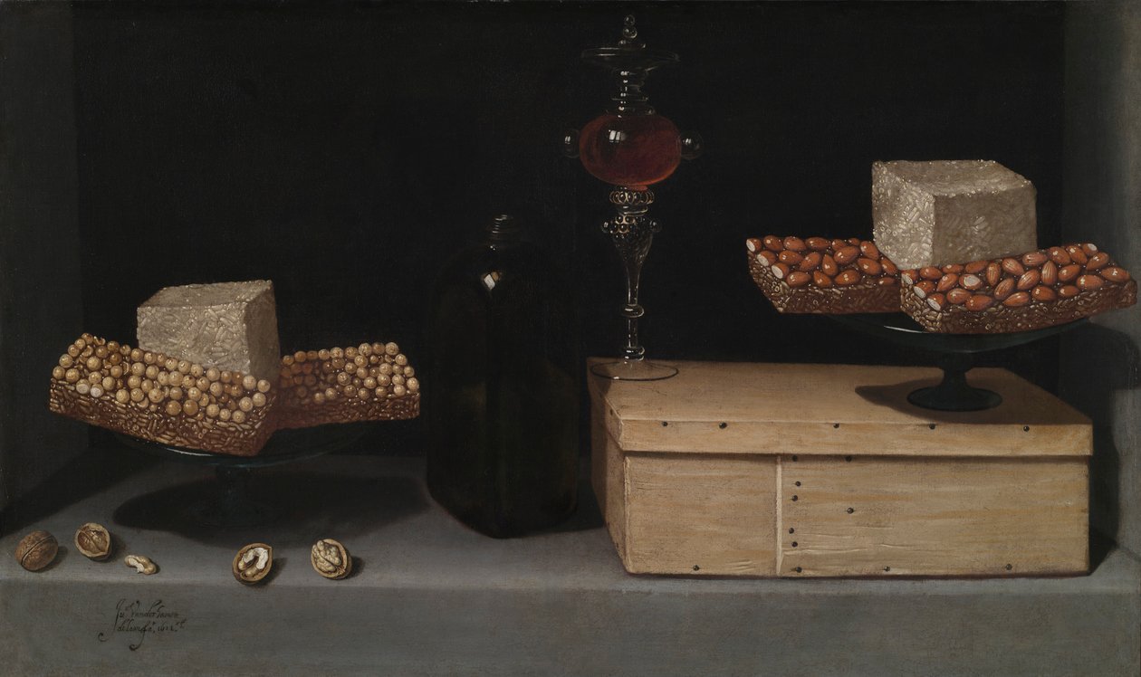 Asetelma makeisten kanssa, 1622. tekijältä Juan van der Hamen y Leon