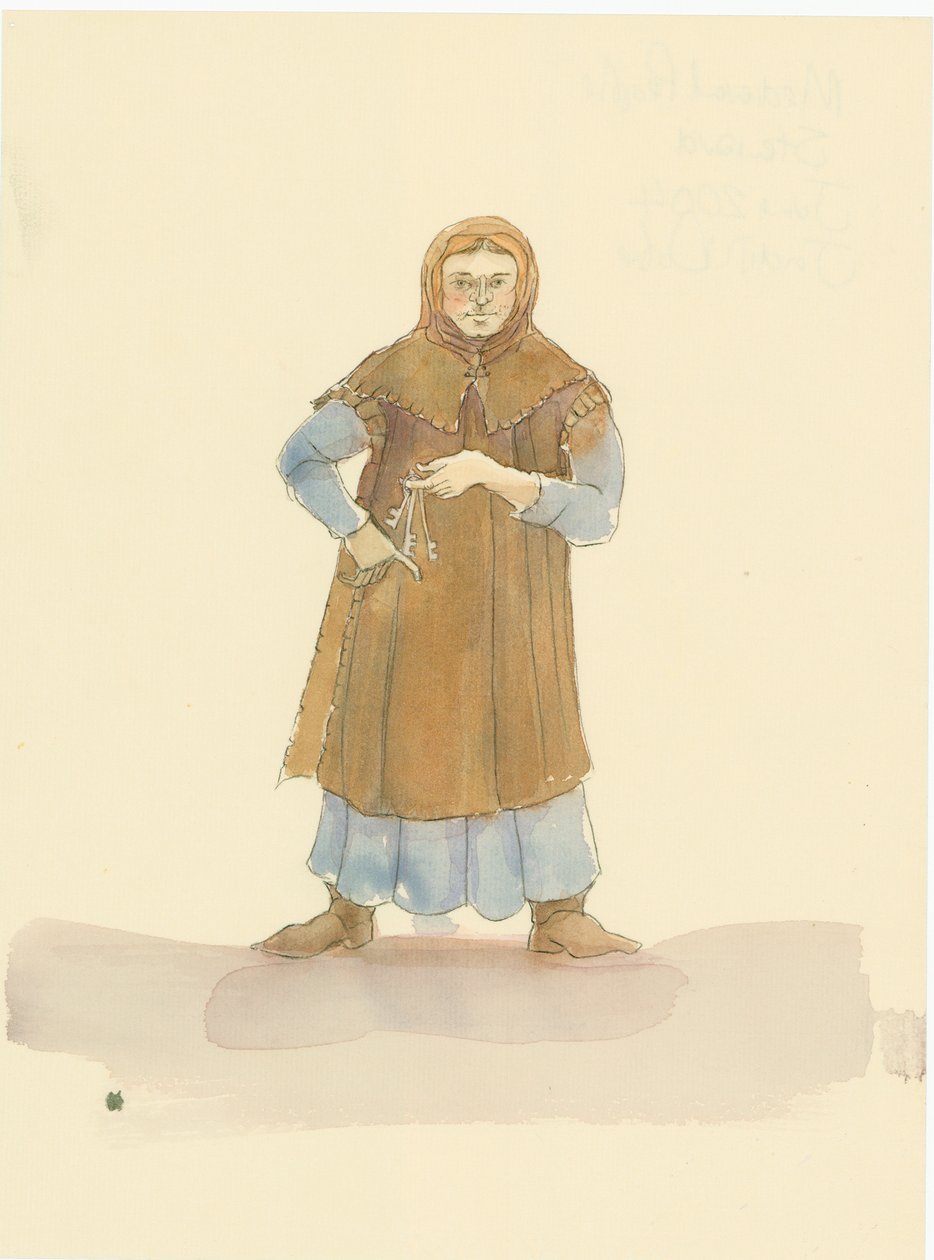 Keskiaikainen taloudenhoitaja, joka vastasi herran kotitalouden ja omaisuuden hoitamisesta, 2004. tekijältä Judith Dobie
