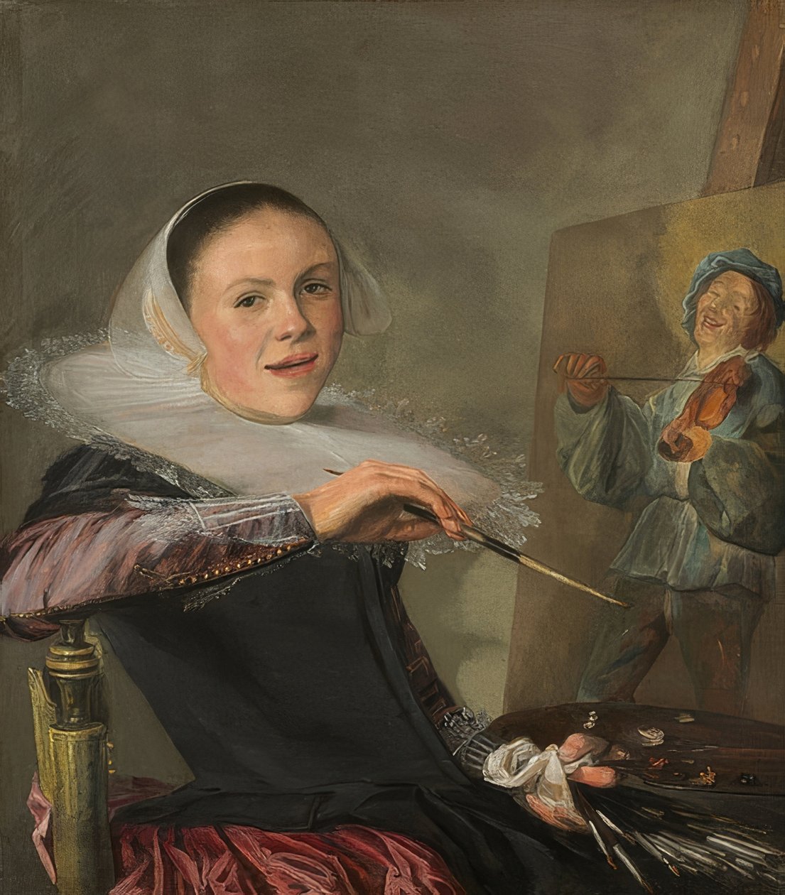 Omakuva. Noin 1630 tekijältä Judith Leyster