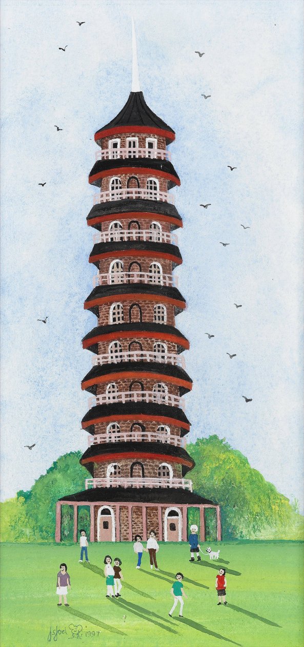 Kew Pagoda, 2009 (Guassi paperilla) tekijältä Judy Joel