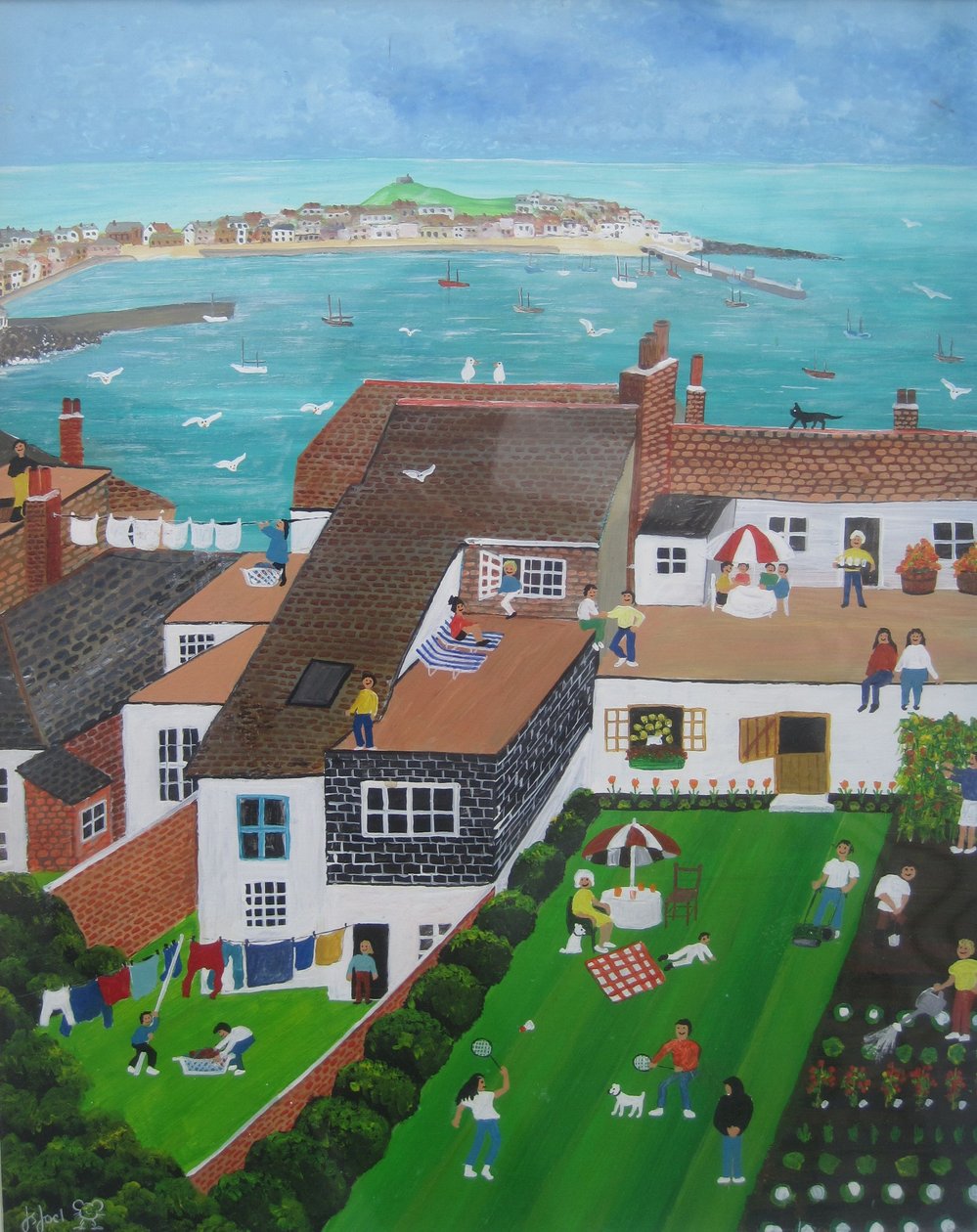 St Ives, Cornwall, 2008 (Akryyli aluksella) tekijältä Judy Joel