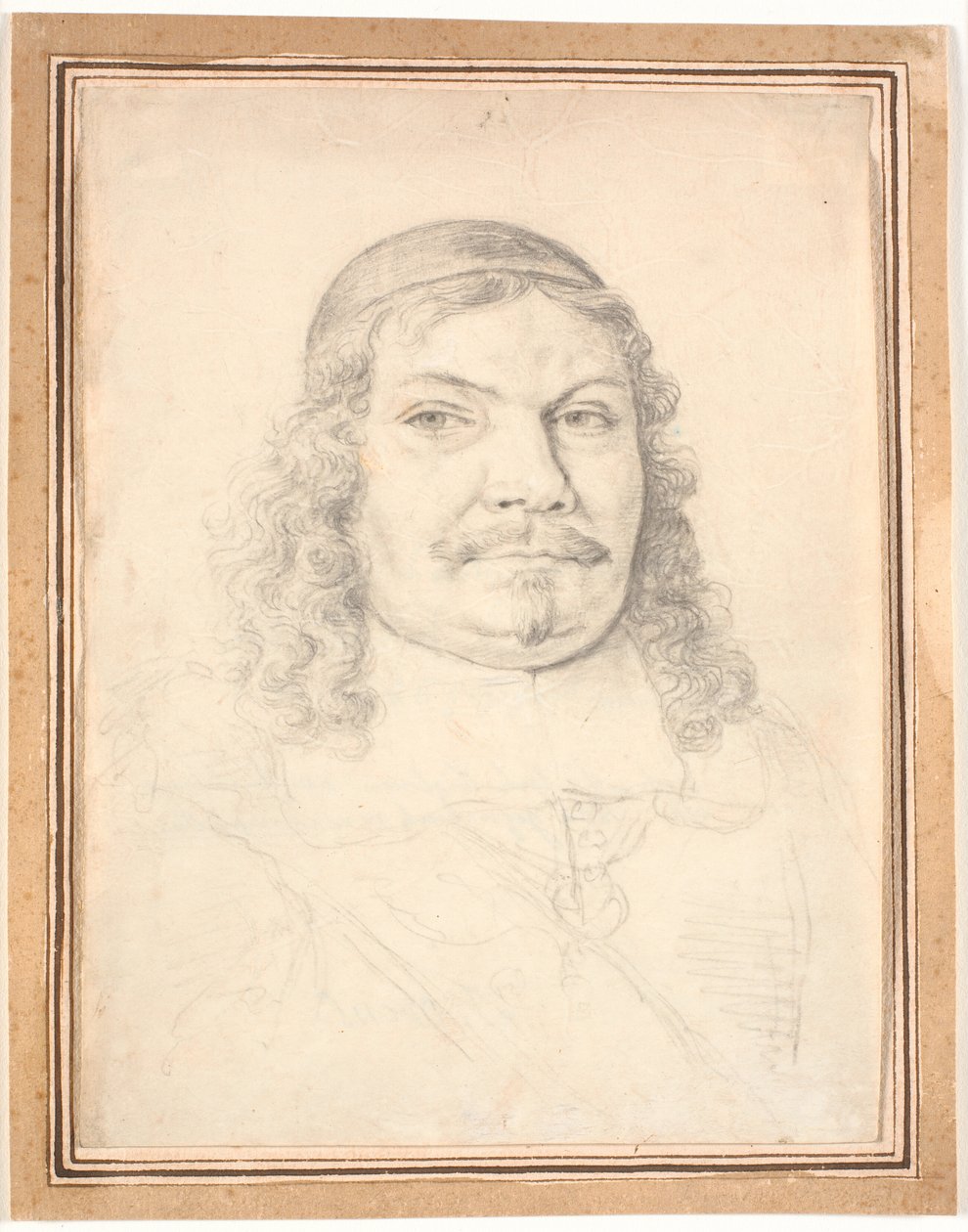 Holstein-Gottorp-kanslerin Johan Adolph Kielman von Kielmanseckin (1612-1676) muotokuva. Rintakehä oikealla tekijältä Jürgen Ovens