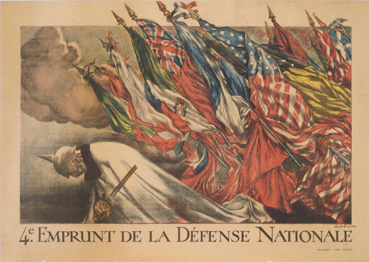 4. maanpuolustuslaina, 1918 (katso myös 698974) tekijältä Jules Abel Faivre