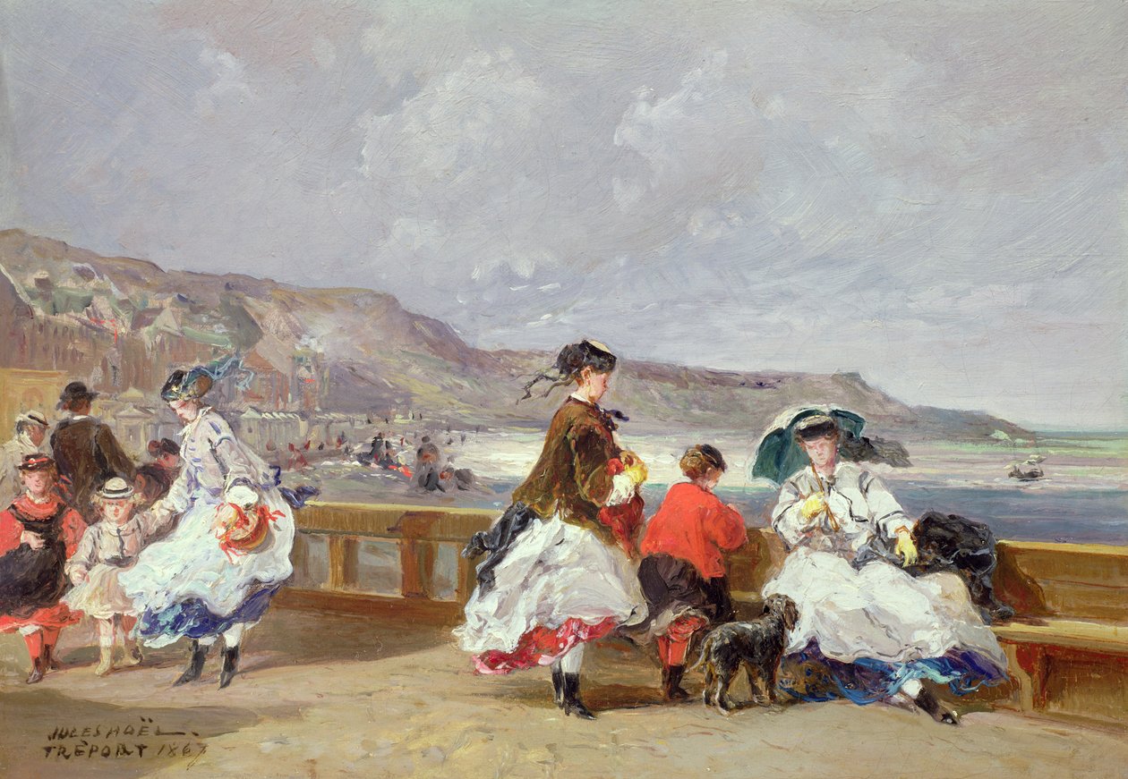 Le Treport, 1867 tekijältä Jules Achille Noel