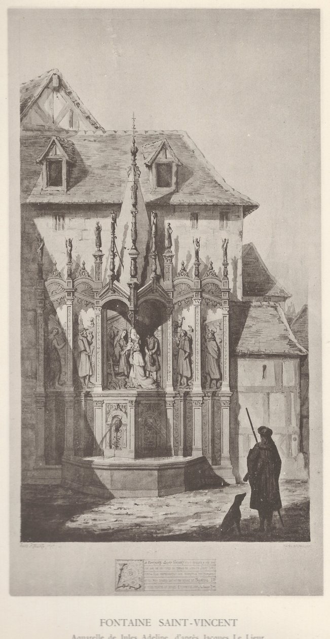 Fontaine Saint-Vincent tekijältä Jules Adeline