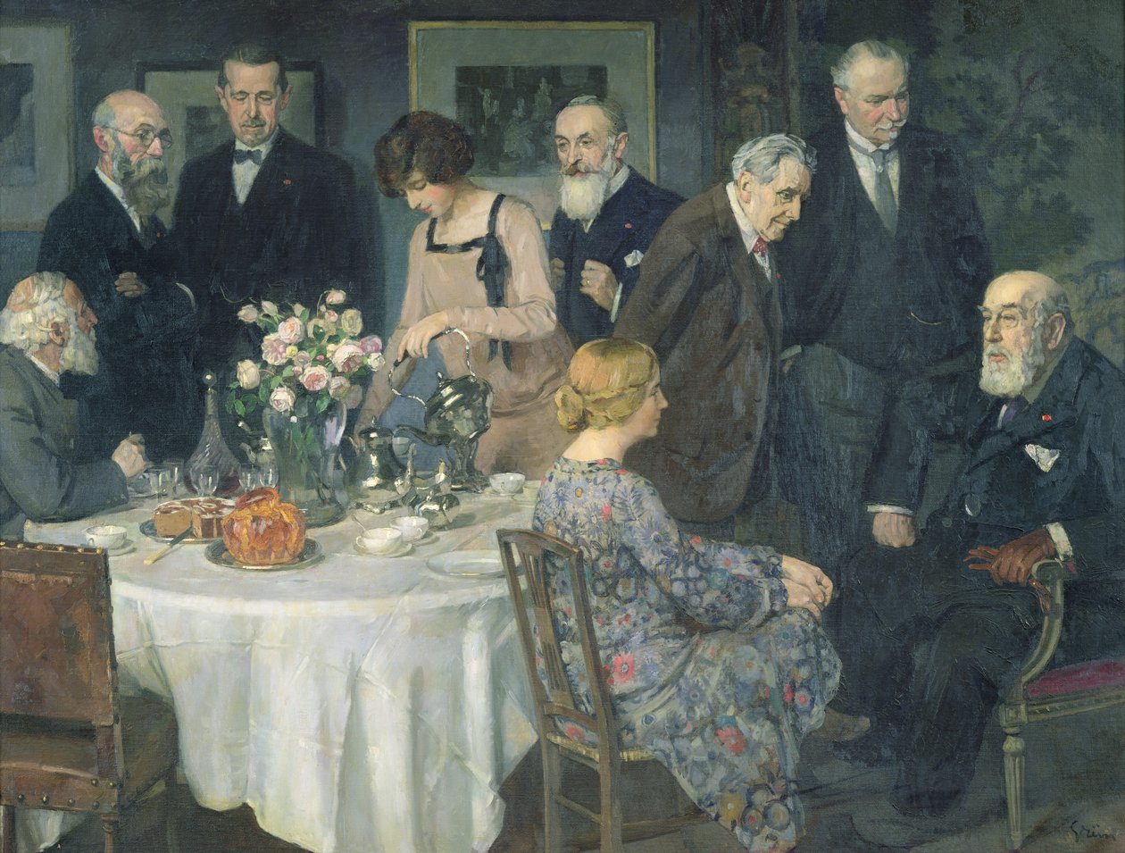 Taiteilijoiden ryhmä, 1929 tekijältä Jules Alexandre Gruen or Grun