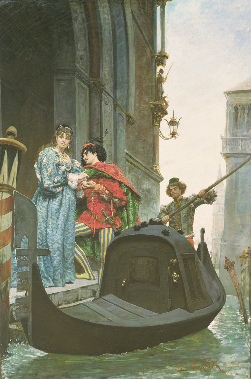 Ilta Venetsiassa, 1875 (lisätietoja 164361) tekijältä Jules Arsene Garnier