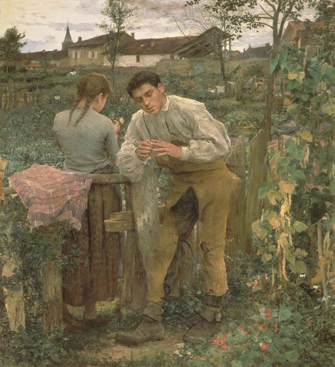 Maaseudun rakkaus, 1882 tekijältä Jules Bastien Lepage