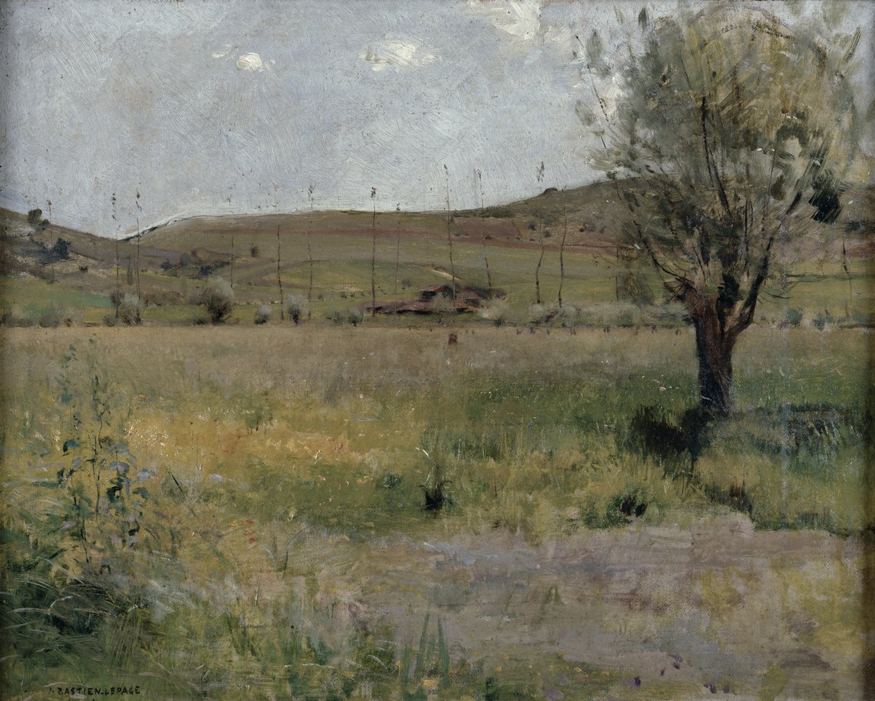 Kesäinen maisema tekijältä Jules Bastien Lepage