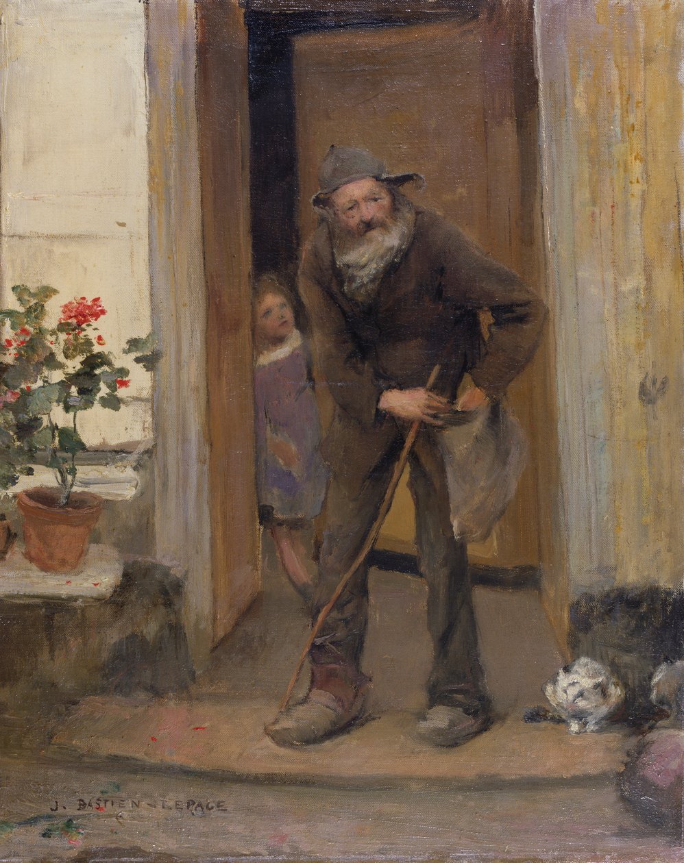 Kerjäläinen, 1881 tekijältä Jules Bastien Lepage