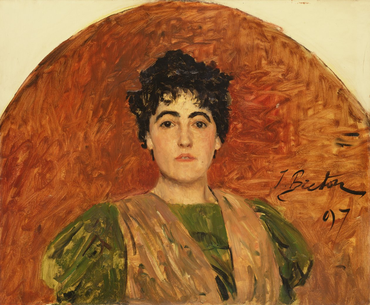 Madame Dorchainin muotokuva, 1897 tekijältä Jules Breton