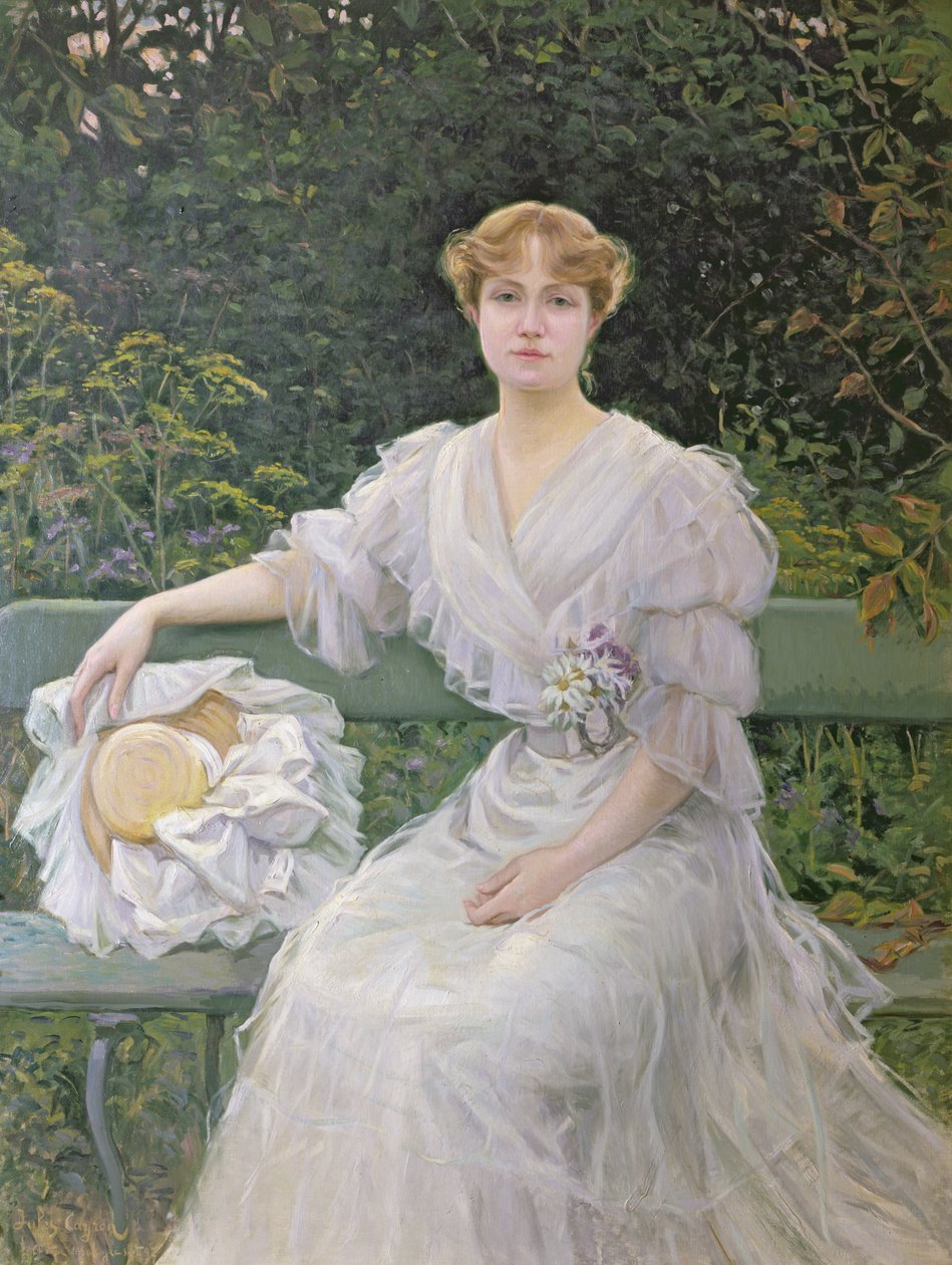 Marguerite Durandin (1864-1936) muotokuva 1897 tekijältä Jules Cayron