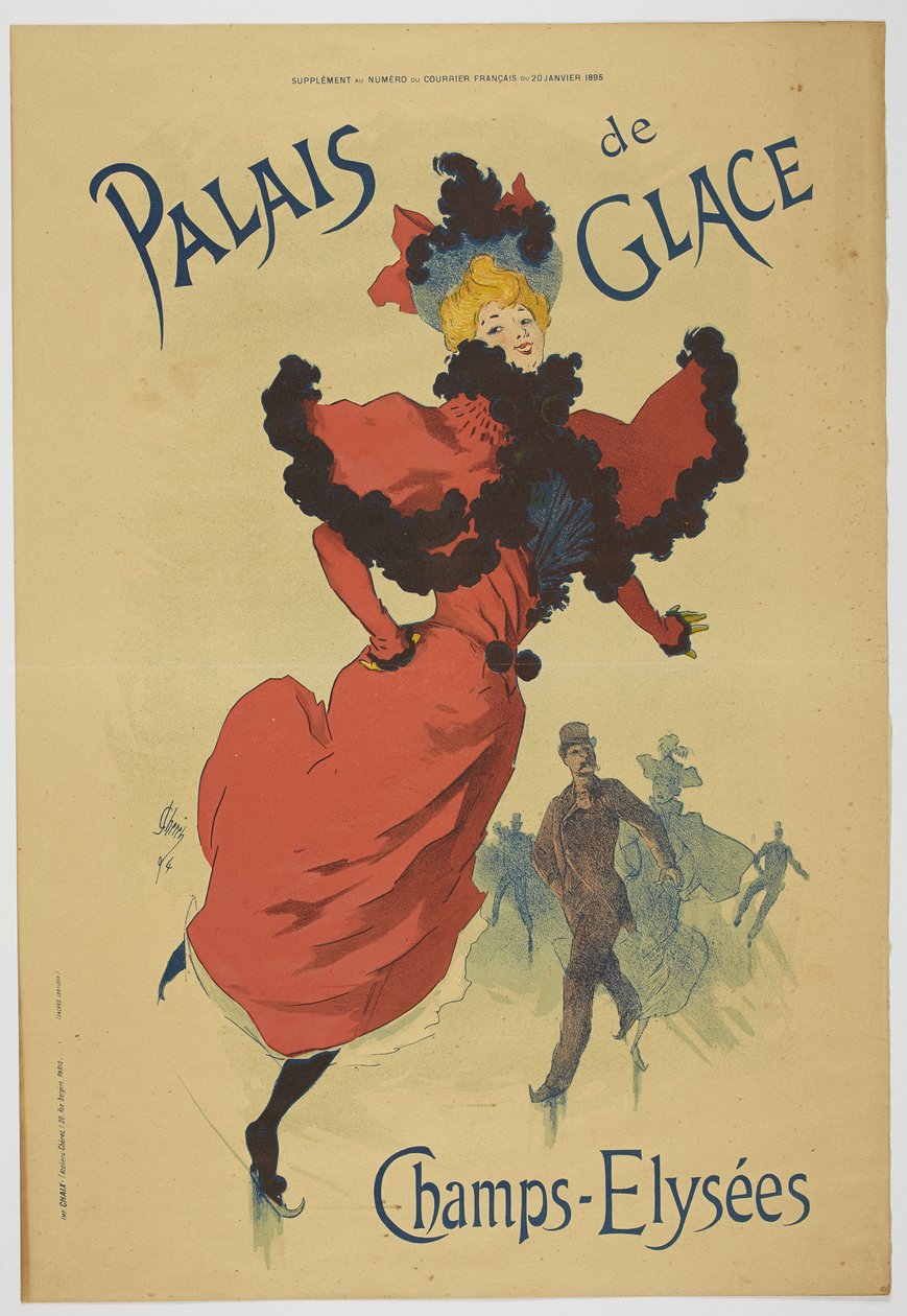 Palais de Glace Champs-Elysées, 20. tammikuuta 1895. tekijältä Jules Cheret