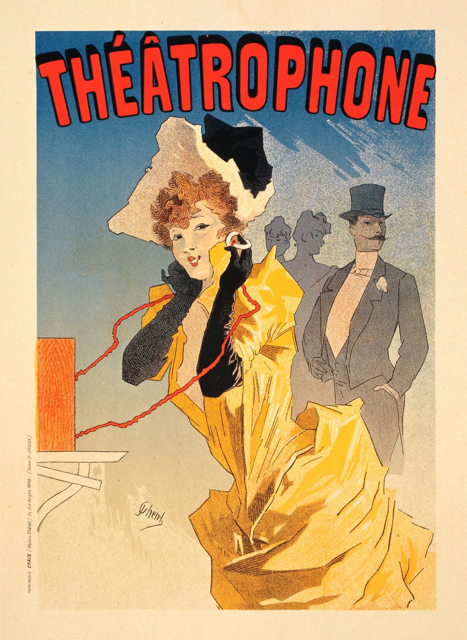Teatteri, 1890 tekijältä Jules Cheret