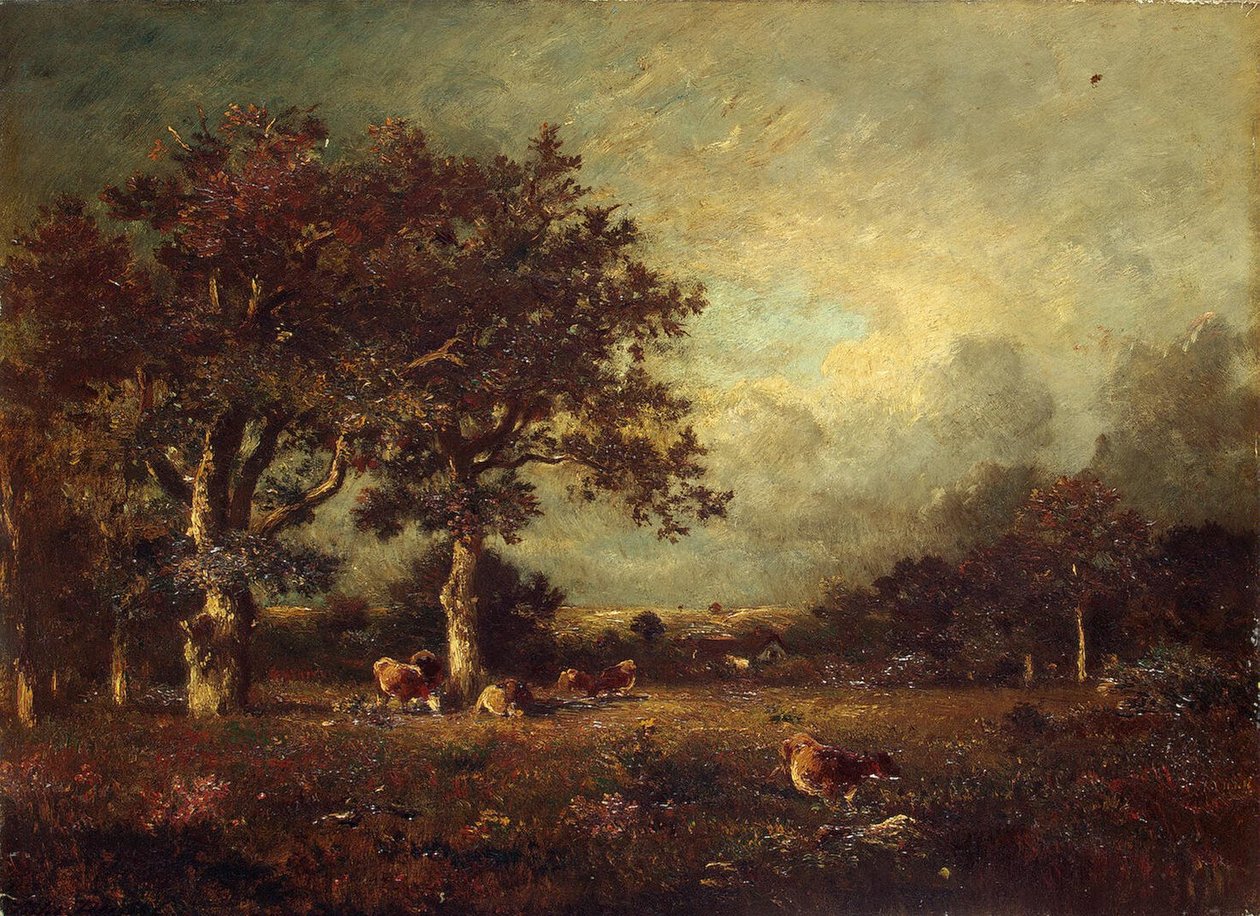 Ranska: Paysage avec des vaches tekijältä Jules Dupré