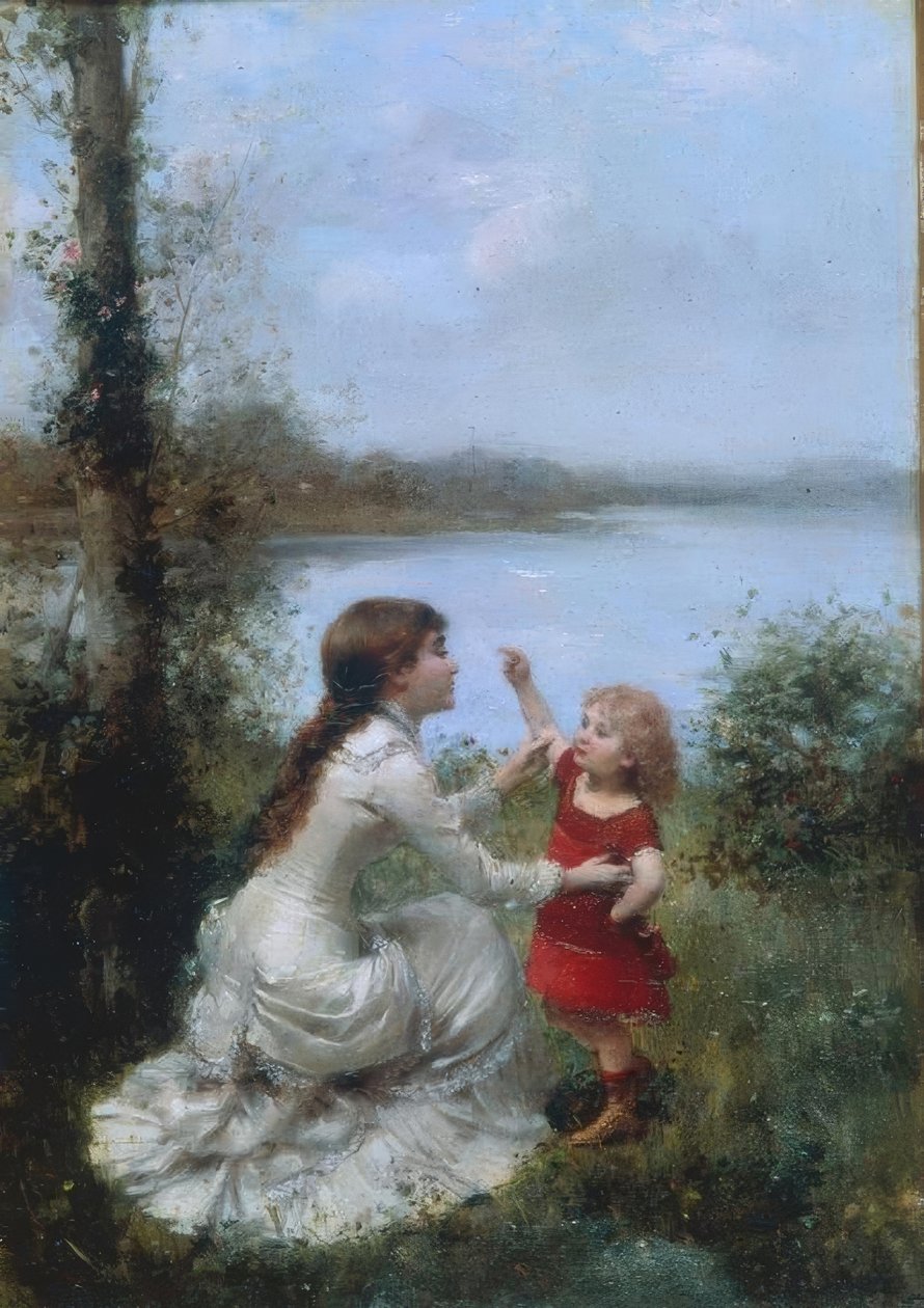 Beim Spiel am See tekijältä Jules Frederic Ballavoine