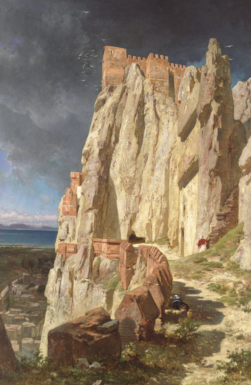 Vannin kallio, Kurdistan, 1901 tekijältä Jules Joseph Augustin Laurens