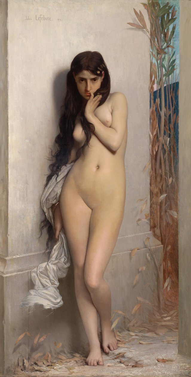 La Cigarra (Victoria National Gallery, Melbourne, 1872. Öljy kankaalle, 186,7 x 123,8 cm) .jpg tekijältä Jules Joseph Lefebvre