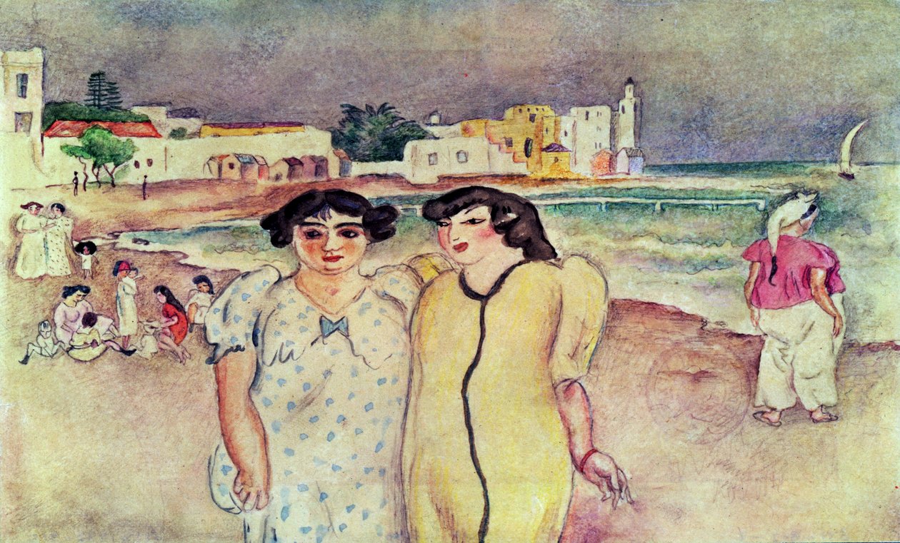 Merenranta Tunisissa tekijältä Jules Pascin