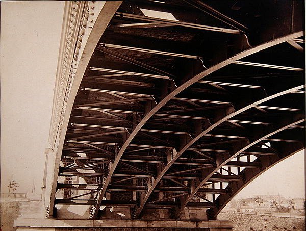 Bridge in the Dordogne, n. 1864 (albumiiniprintti märästä kolloodiumnegatiivista) tekijältä Jules Alphonse Terpereau