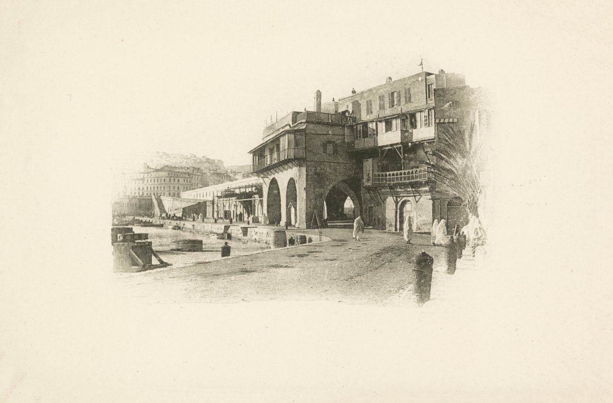 Yksi Jules Gervais-Courtellemontin Algerian näkymistä (s/w-kuva). tekijältä Jules (after) Gervais-Courtellemont