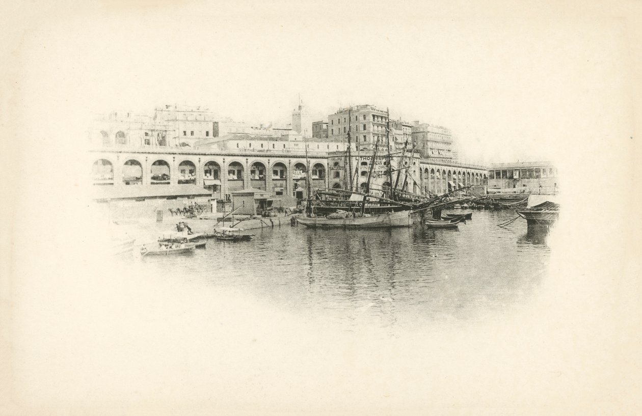Yksi Jules Gervais-Courtellemontin Algerian näkymistä (s/w-kuva). tekijältä Jules (after) Gervais-Courtellemont