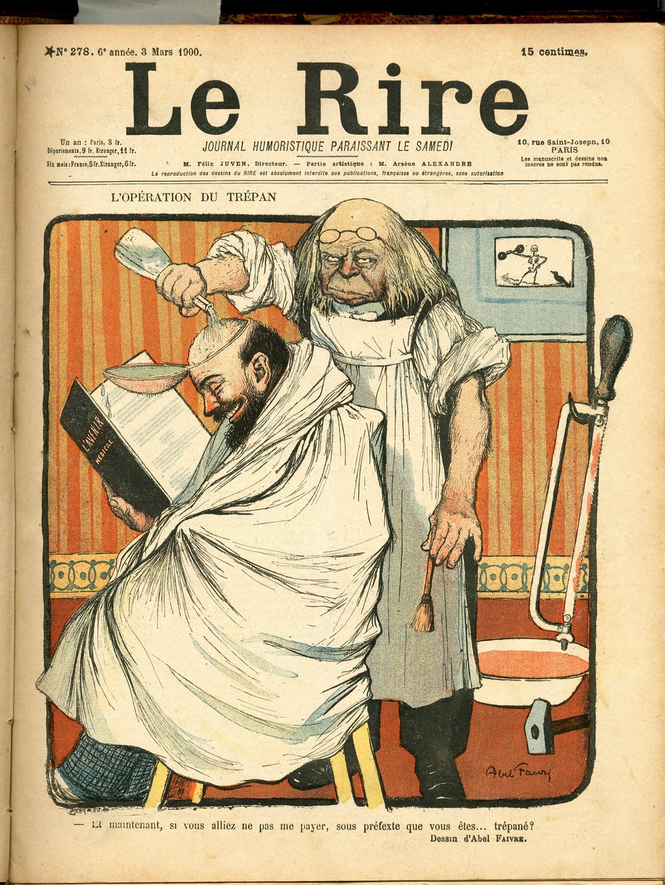 Kansi ""Le Lire"", numero 278, Satirical in Colors tekijältä Jules Abel Faivre