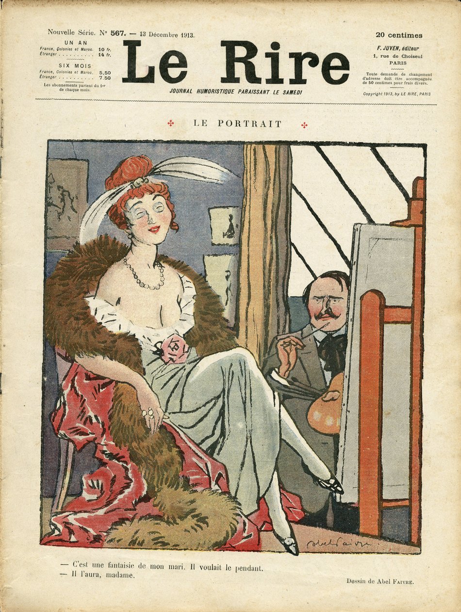 Abel Faivren (1867-1945) kuvitus Le Liren kanteen tekijältä Jules Abel Faivre
