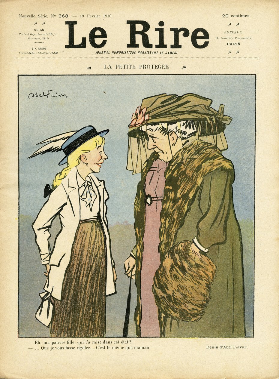 Kuvitus Abel Faivresta (1867-1945) Le Liren kanteen tekijältä Jules Abel Faivre