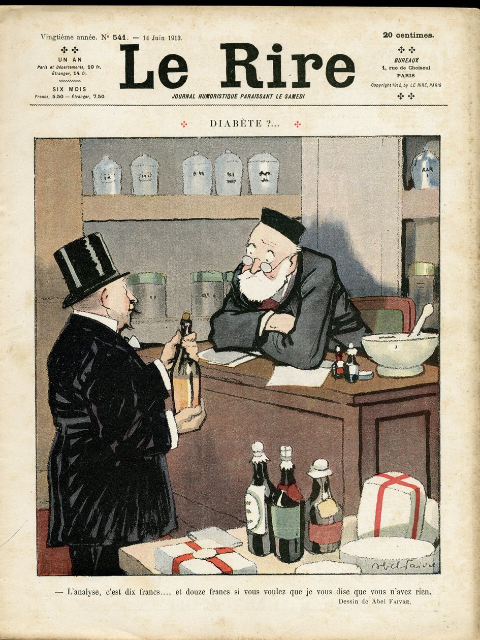 Kuvitus Abel Faivresta (1867-1945) Le Riren kanteen tekijältä Jules Abel Faivre