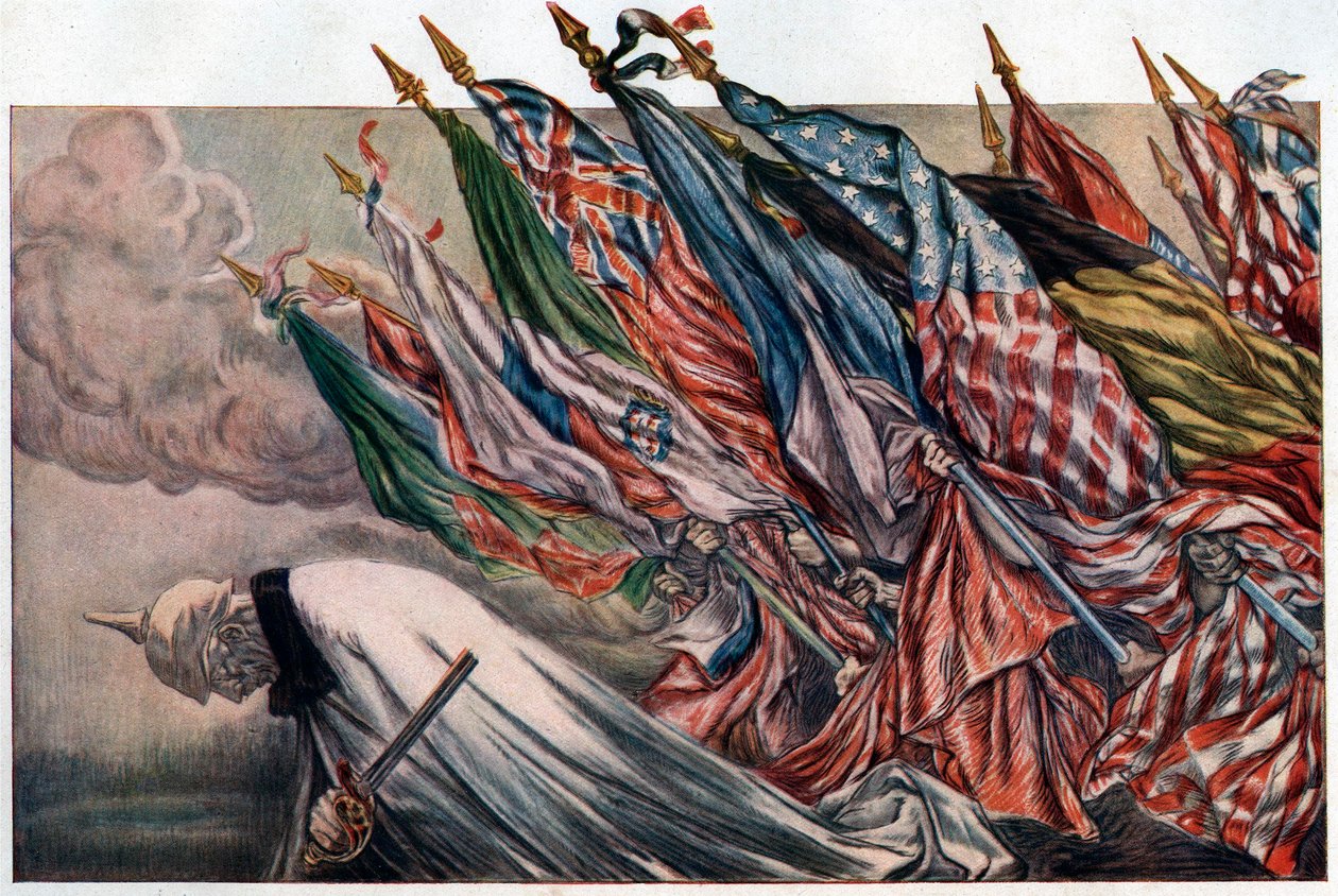 Juliste "4th Loan de la Defense Nationale" 1918 (juliste) tekijältä Jules Abel Faivre