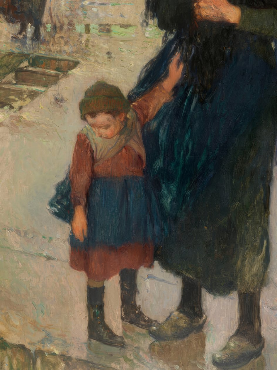Raskas sää rannikolla, Etaplesin merimiehet tekijältä Jules Adler