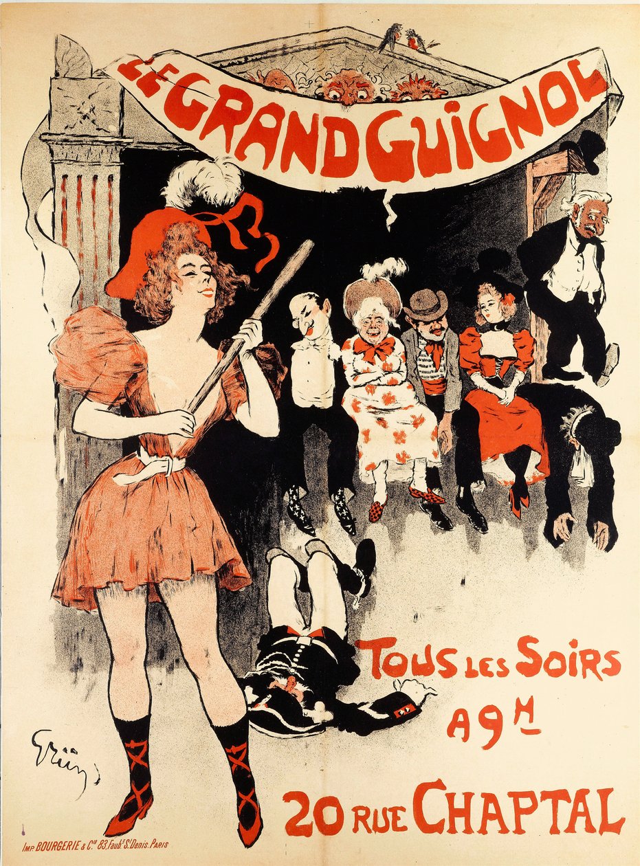 El Gran Guignol, c. 1898. finlandès tekijältä Jules Alexandre Grün
