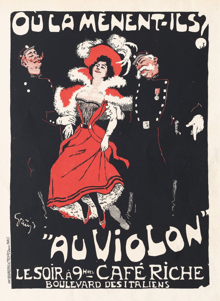 Minne he johdattavat hänet viululle, 1897. tekijältä Jules Alexandre Grün