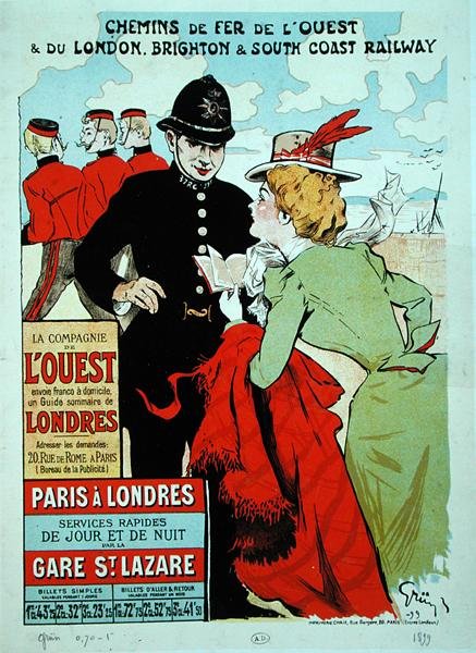Julistejuliste junapalveluja Pariisista Lontooseen Compagnie des Chemins de Fer de l