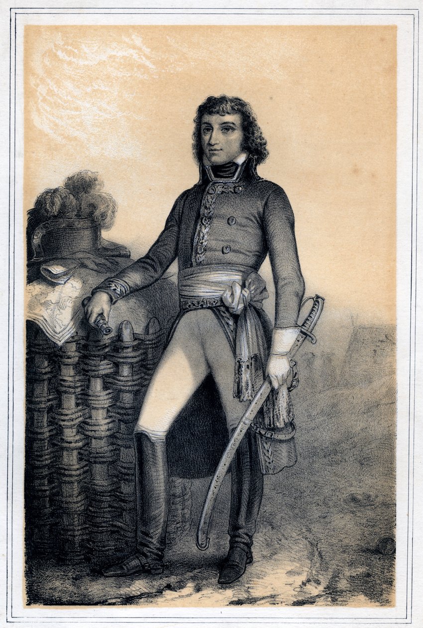 Barthélemy Catherine Joubert, ranskalainen kenraali, 1800-luku. tekijältä Jules Alfred Vincent Rigo