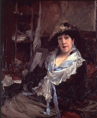 Madame Jeanne Samaryn muotokuva (öljy kankaalle) tekijältä Jules Bastien Lepage